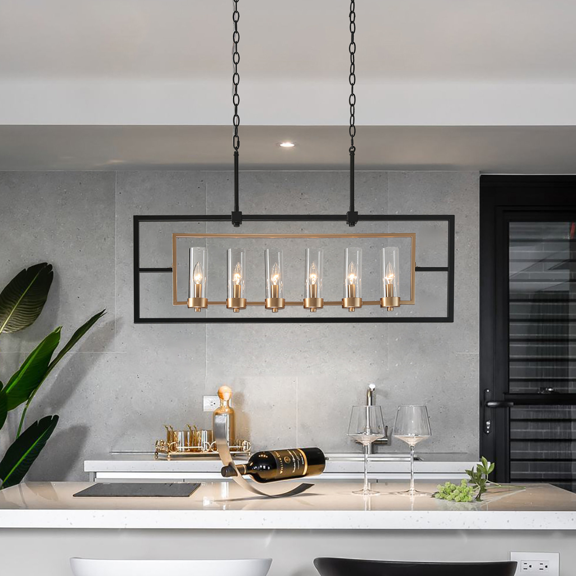 Willa Arlo Interiors Labonte 6 Light Kitchen Island Pendant Light Reviews Wayfair